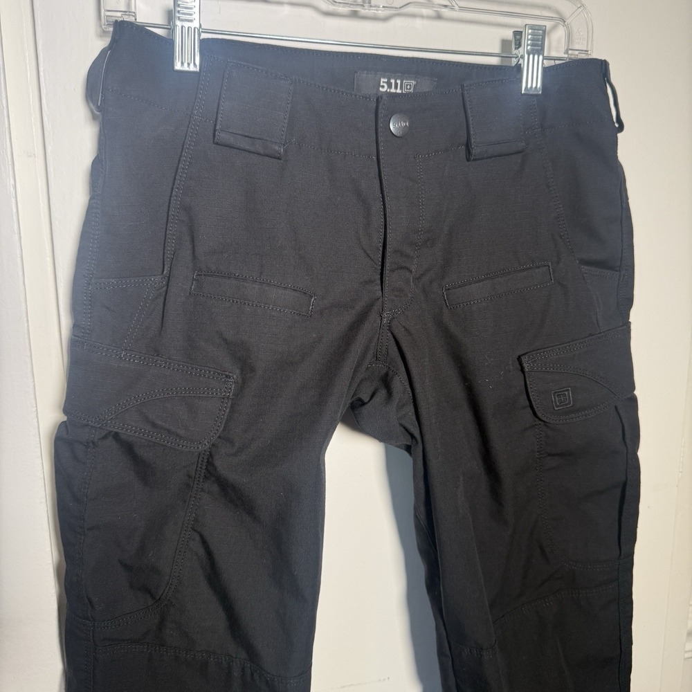 5.11 Tactical Pants Women Sz 4 Black Cargo Utility Durable Comfort Pockets